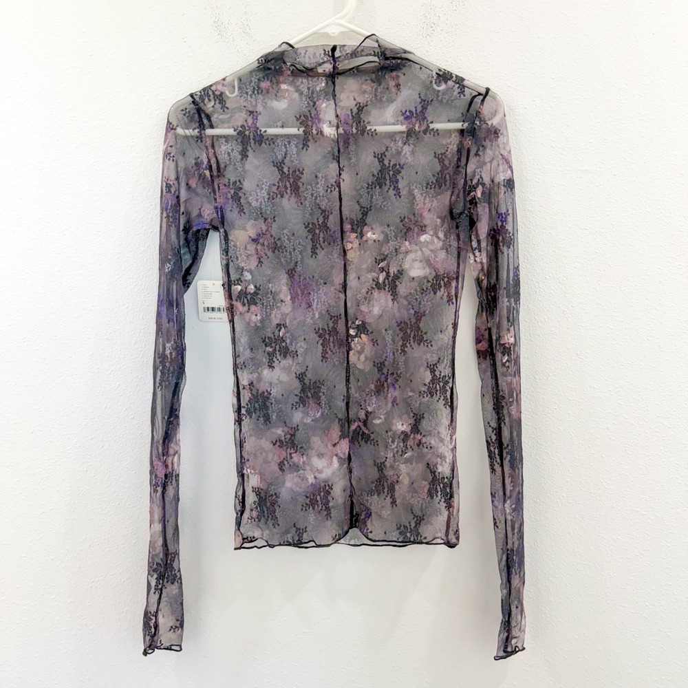 NWT Free People Boho Gypsie Lady Lux Sheer Layering Floral Lace Top S - Picture 3 of 5